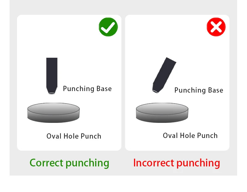WUTA Basic Series 3-7 Pcs Oblong Leather Punch Tools Set Oval Belt Hole Puncher Watch Band Flat Hollow Punches Diy Craft Tools