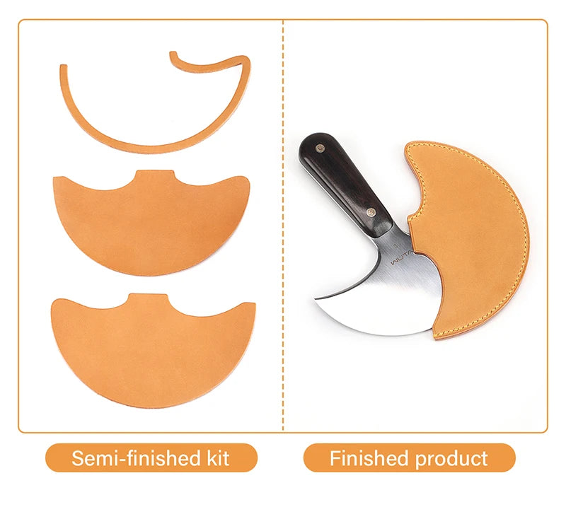 WUTA Professional Leather Cutter Ultra Sharp Round Head Craft Skiving Cutting Thining Tools DIY Handmade Senior Leather Tools