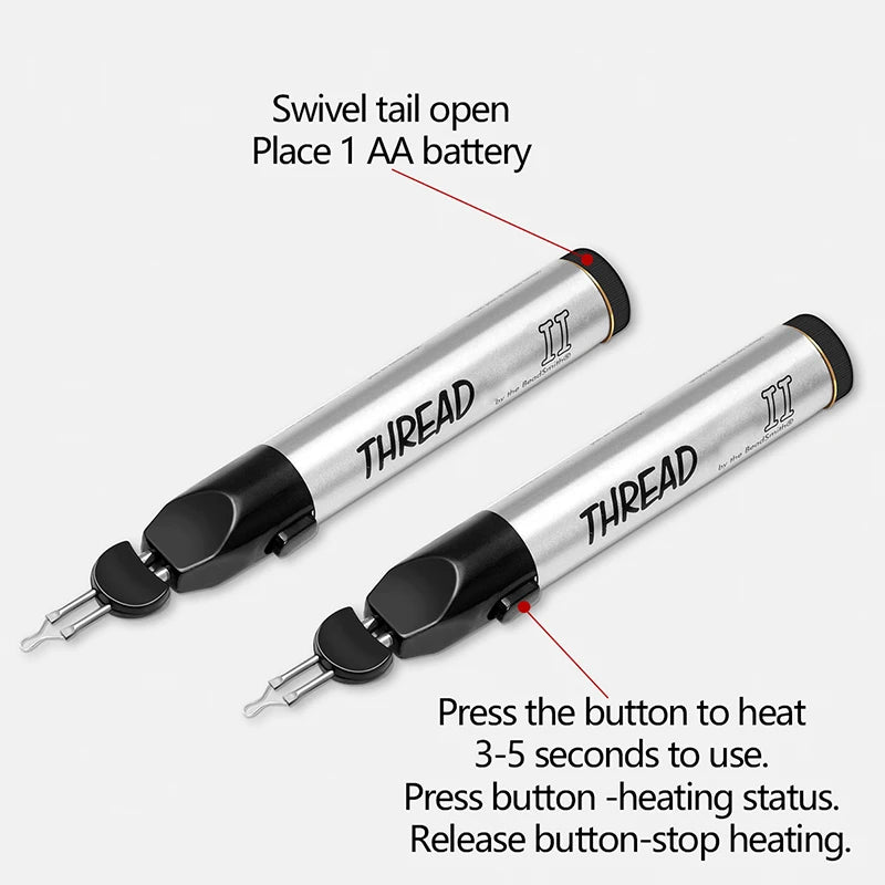 WUTA Thread Burner Cord Burn Melt Thread Replacement Tips Melting Welding Wax Pen for Jewelry Mould Wax, Crayons,Leather Craft