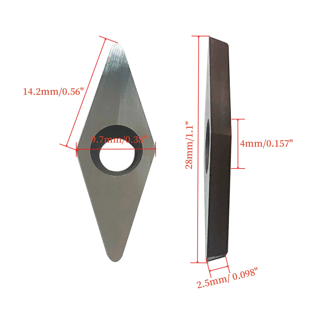 Woodturning Carbide Lathe Tools, Wood Turning Tool Set of 3 Rougher Detailer Finisher Carbide Lathe Tools for Woodturning