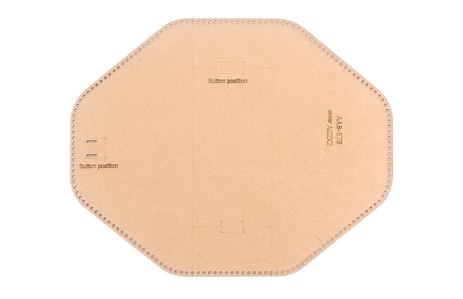 Large Capacity Women's Shoulder Bag, Stylish Handbag, Kraft Paper Template with Holes,DIY Leather Handmade Crafts-Special Gift
