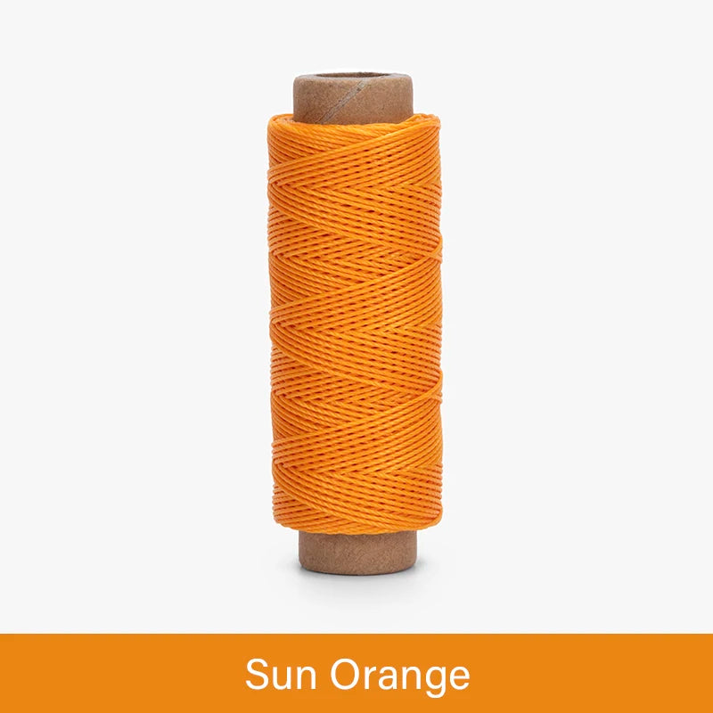 WUTA Leather Waxed Thread Round Polyester Sewing Threads Leather Craft Hand Stitching Line DIY Bracelet Thread Repair Work Cord