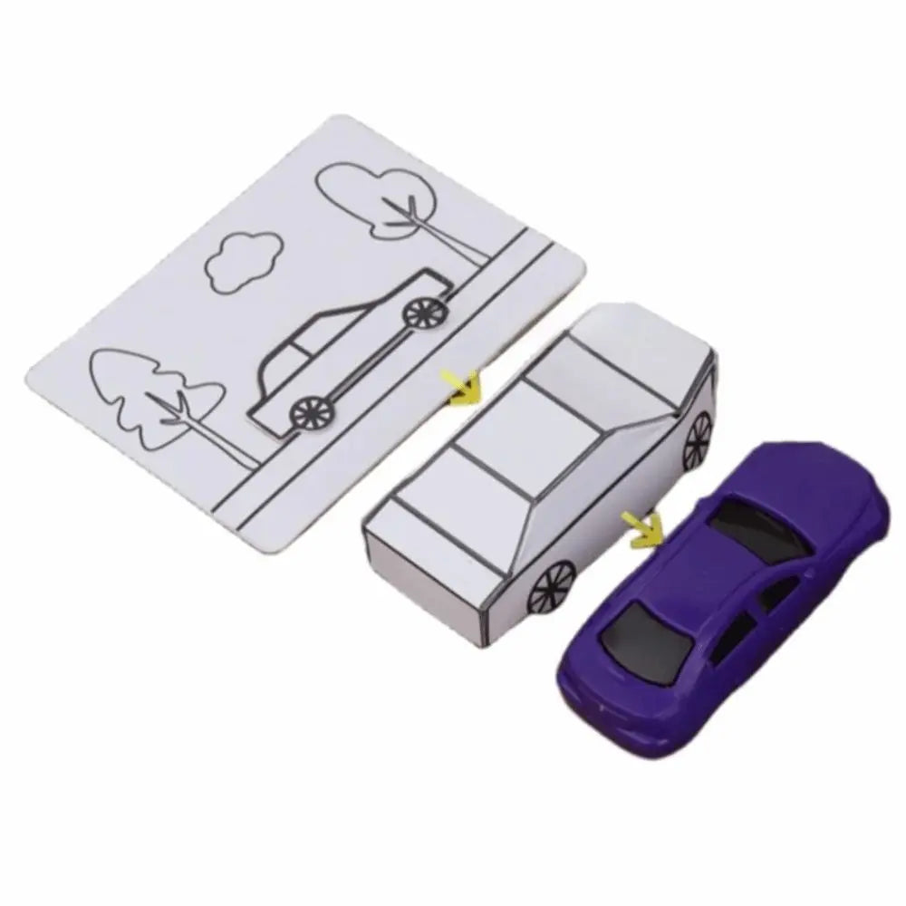 Magic Tricks Appearing Car by Hyde Ren Gimmicks Magic Show Painting Car Magic Toy Interactive Mentalism Magic Card to Paper Car