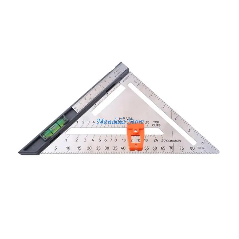 U2JC 90 Degree AngleRuler Woodworking Square Ruler for Carpenter Multifunction Woodworking Tools Detachable AngleGauge