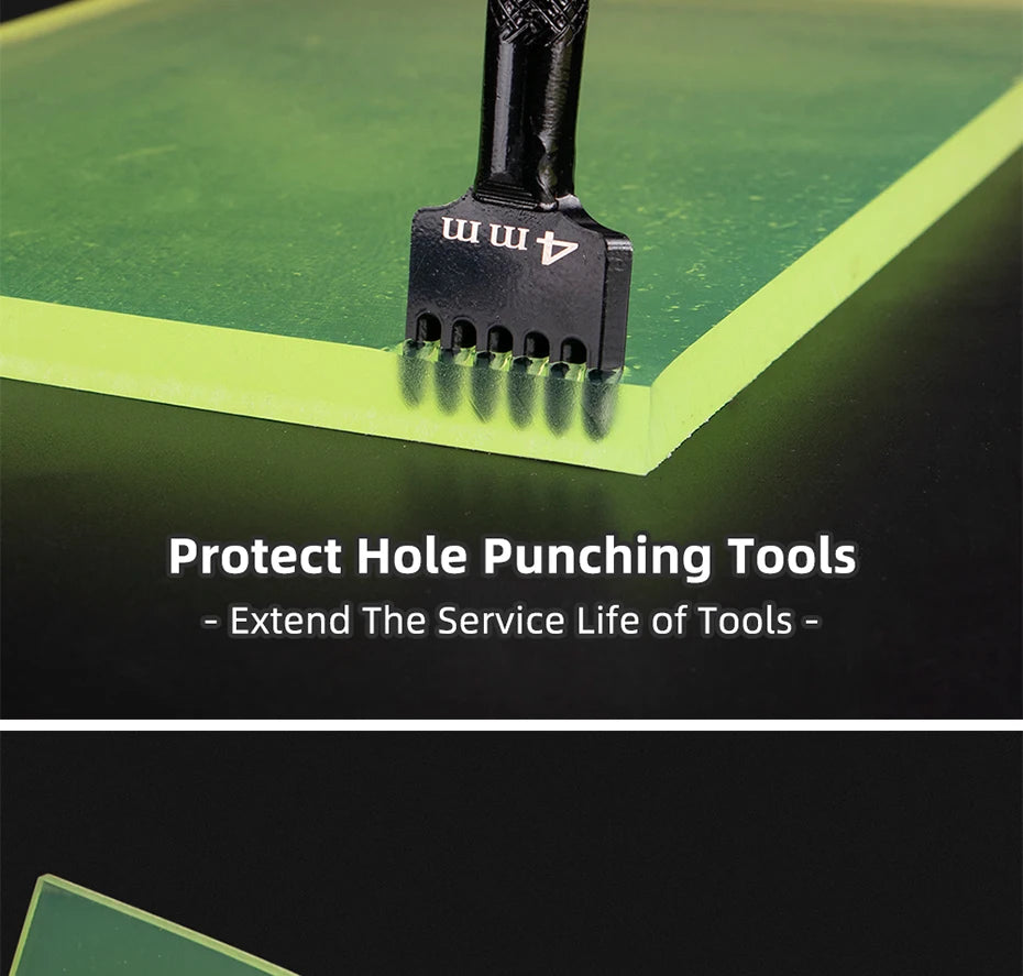 QJH Leather Punch Mat Cutting Board Pounding Pad Stamping Hole Bag Punch Tool Rubber Mute Board for Leather Working DIY Craft