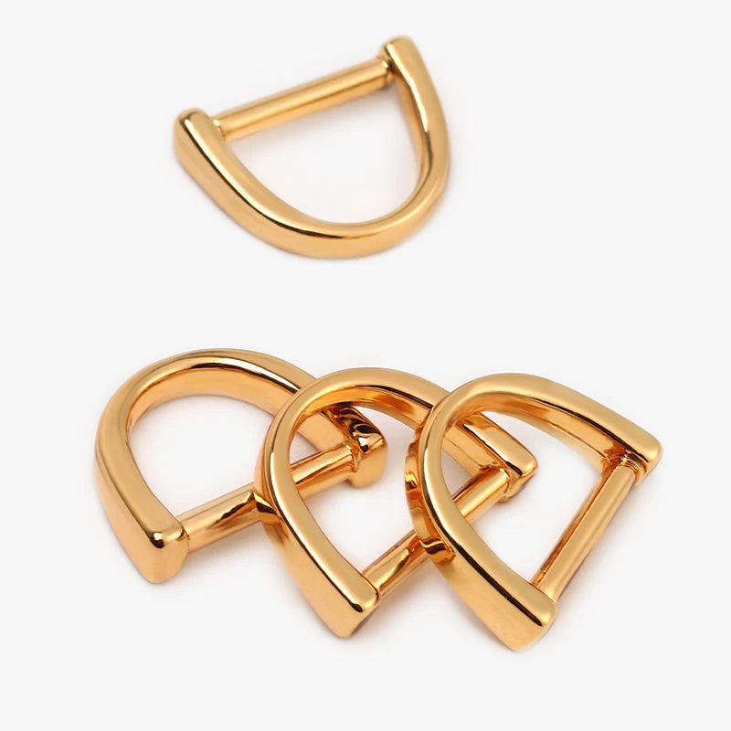 WUTA  Zinc Alloy D Ring Metal Zipper Pulle Buckle For Luggage hardware Accessories DIY Sewing Leather Craft 10pcs