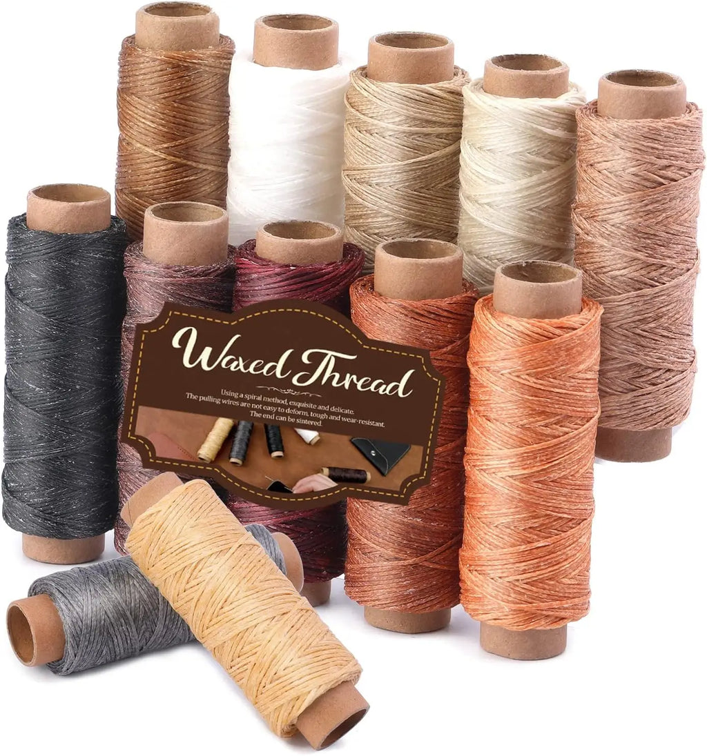 IMAZY Leather Sewing Waxed Thread Stitching Spool for Leather Craft DIY Bookbinding Shoe Repairing Sewing Tool Accessories
