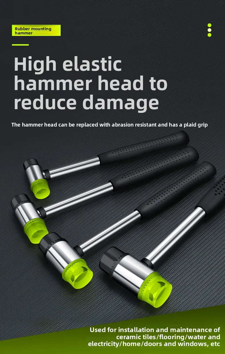 Rubber Hammer Installation Hammer Sticker Brick Laying Floor Tile Tool Multi Functional Woodworking Home Decoration Tool