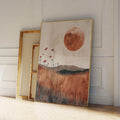 Modern Abstract Botanical Floral Art In Earthy Tones Art Painting Print Canvas Poster For Living Room Wall Art Home Decor