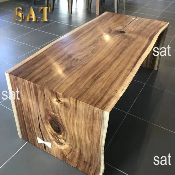 # Unique Furniture Design Walnut Slab Kitchen Restaurant Dining Wood Table For Sale