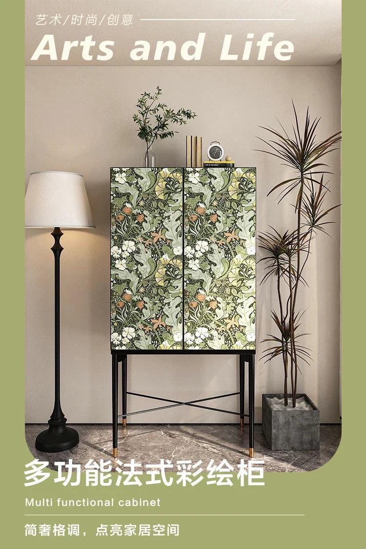 Organizer Storage Living Room Cabinets Wood Trendy Decoration Aesthetic Display Cabinet Sideboard Modern Vitrine Home Furniture