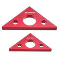 ENJOYWOOD Woodworking Square Right Angle Ruler Triangle Height Ruler Metric Imperial Scale Aluminum Alloy Carpenter Tool
