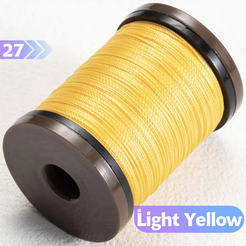 0.4/0.5/0.6mm Round Waxed Thread Circular Leather Sewing Waxing Thread for Manual Sewing and Jewelry Craftsmanship