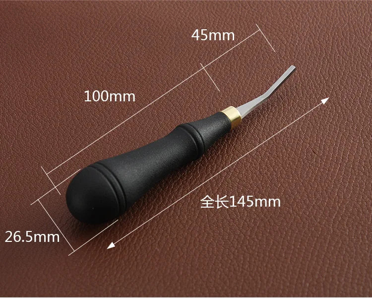 File Tool with Plastic Handle Leather Craft Tools for Edge Leather Tool Leather Surface Plastic Handle and Stainless Steel Head