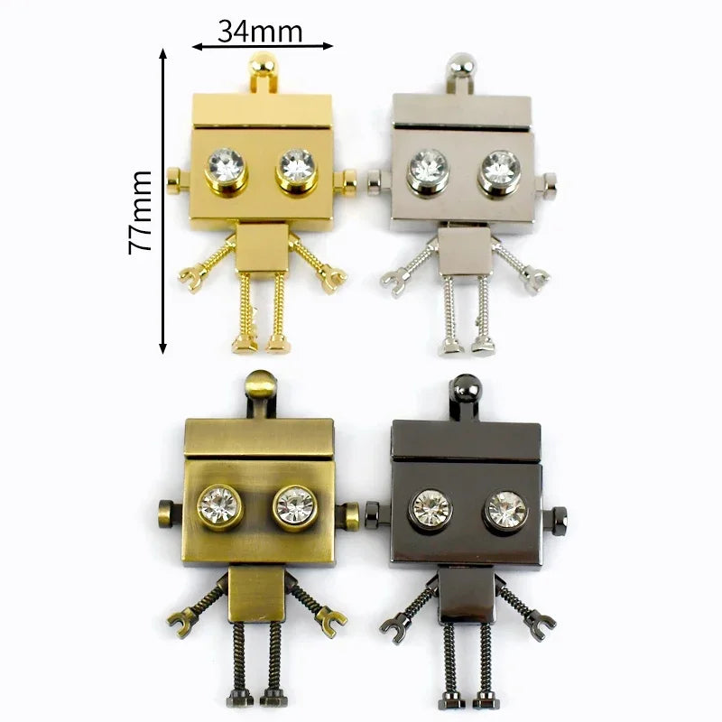 Deepeel 2Pcs Metal Lock Buckles for Women's Bags Turn Twist Locks Shoulder Bag Decor Closure Latch Clasp DIY Hardware Accessory