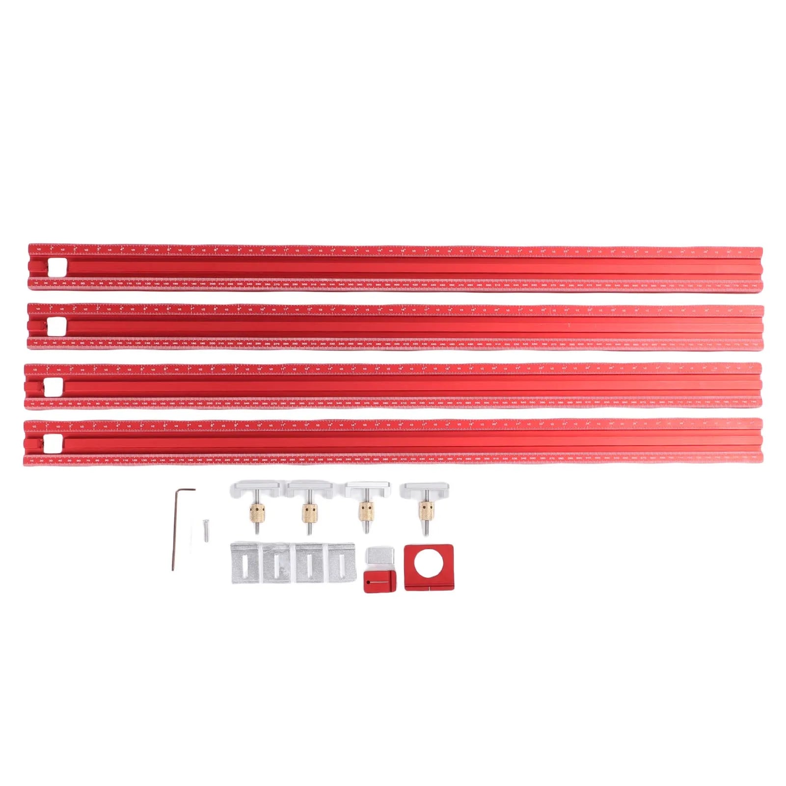 Woodworking Track Saw  Rail Joining Set 800mm  Frame Router Rail  System Clear Scales for Woodworking Projects