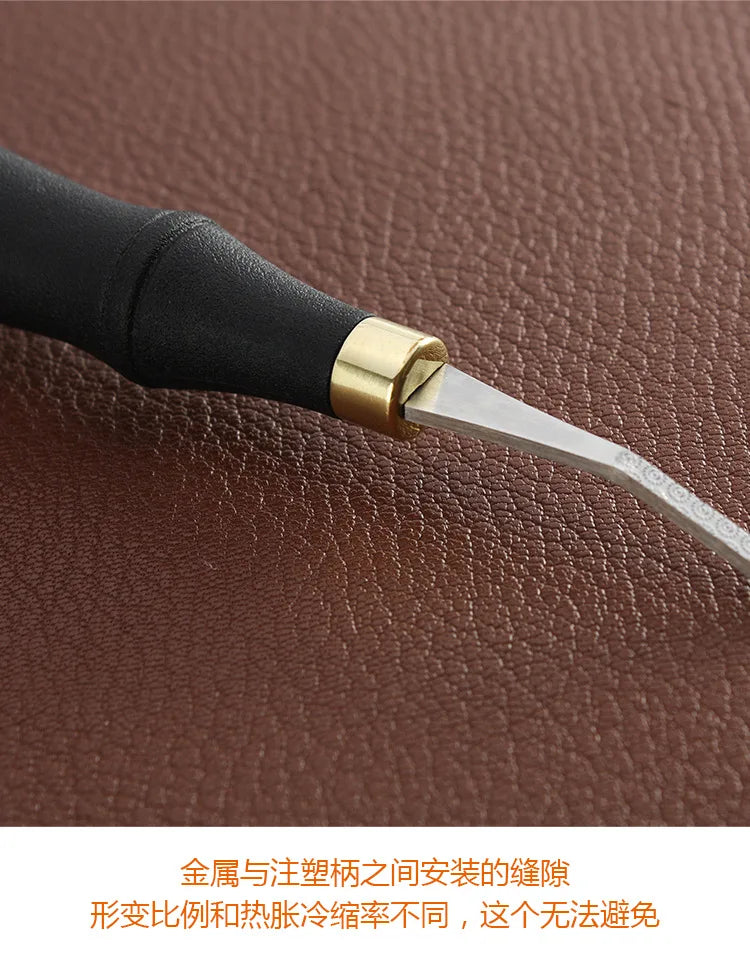 File Tool with Plastic Handle Leather Craft Tools for Edge Leather Tool Leather Surface Plastic Handle and Stainless Steel Head