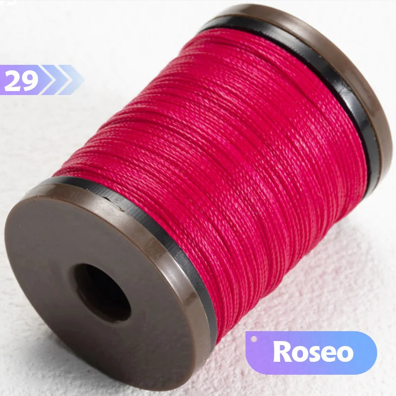 0.4/0.5/0.6mm Round Waxed Thread Circular Leather Sewing Waxing Thread for Manual Sewing and Jewelry Craftsmanship