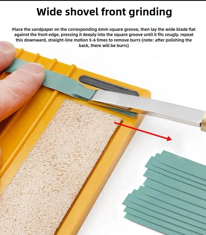 Leather Edging Beveler DIY Handmade Wide Shovel Grinder Portable Leather Repair Edge Trimming Tools Manual Edge Sharpening