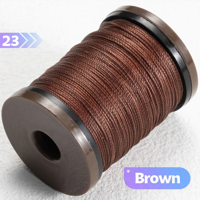0.4/0.5/0.6mm Round Waxed Thread Circular Leather Sewing Waxing Thread for Manual Sewing and Jewelry Craftsmanship