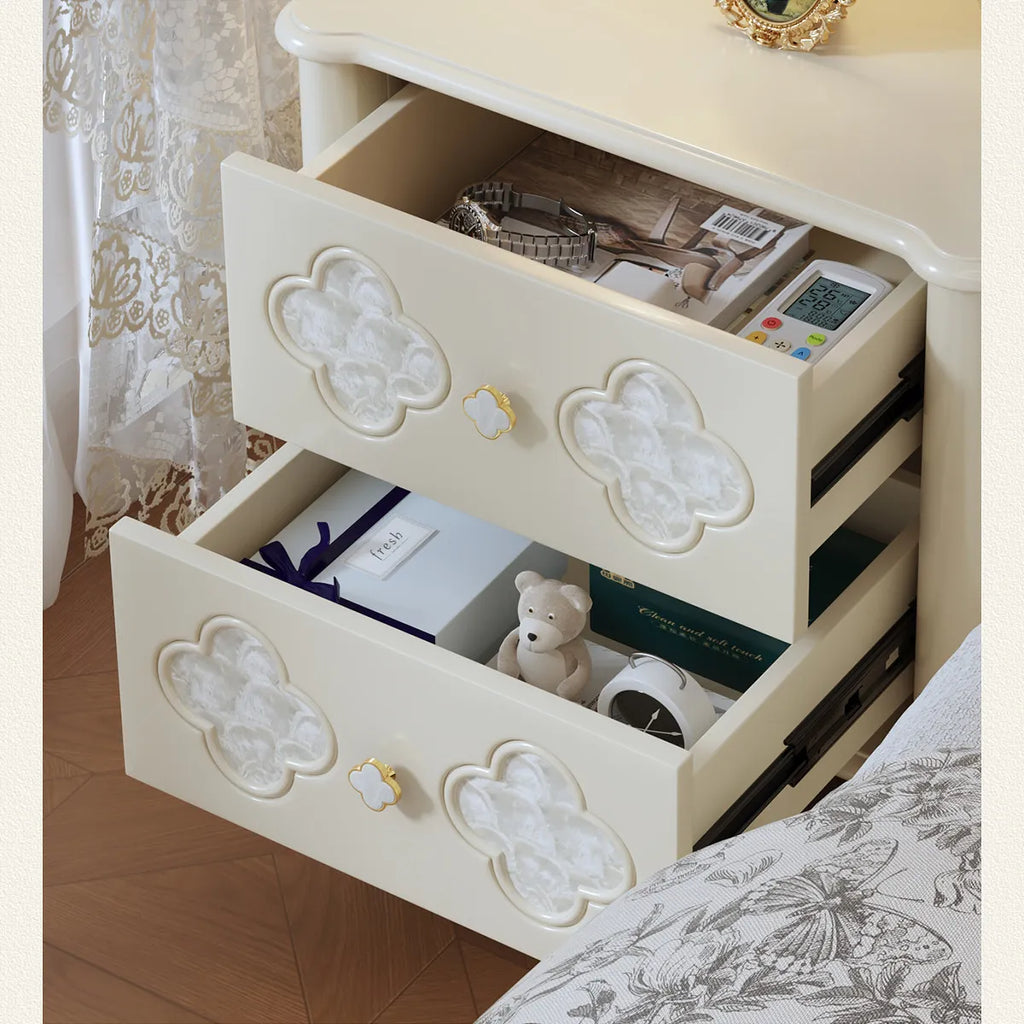 Decor Aesthetic Bedside Table Modern Wood Nightstands Cabinet Storage Nordic Design Comfortable Bedroom Room Furniture Home