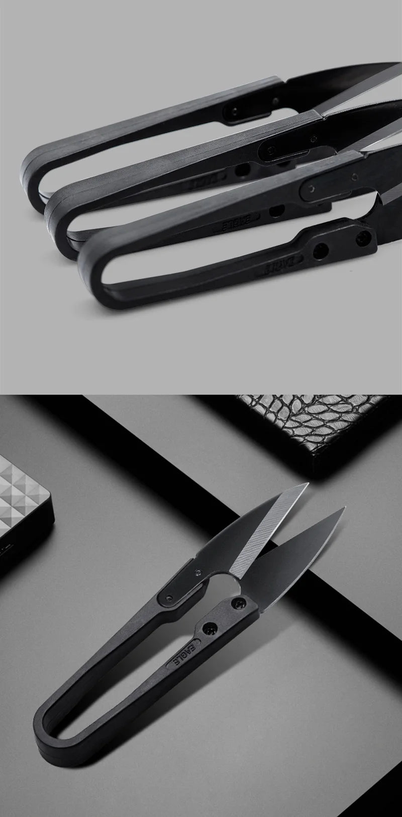 WUTA Antirust Thread Scissors Cutter Sewing Scissors Professional Tailor Metal Blade Nippers U Shape Clippers DIY Needlework